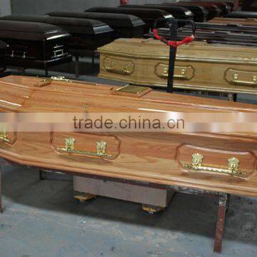cheap and high quality European style wood coffins wholesale