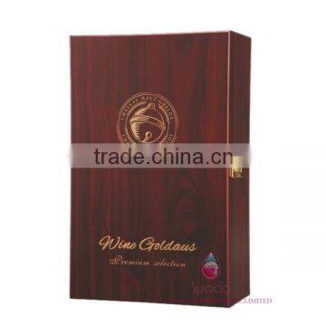 fashion lacquered MDF wood wine box