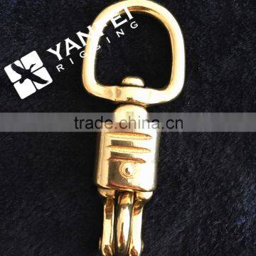 Solid Brass Swivel Eye Bolt Snap Hook photo-5