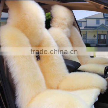 100% genuine Australian quality winter warm luxury wool fur genuine sheepskin car seat cover set