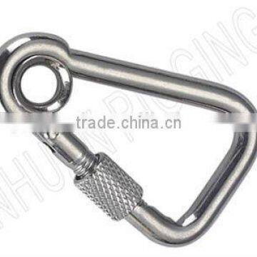 OBLIQUE ANGLE SNAP HOOK WITH SCREW AND EYE