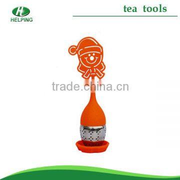 fashion design lovely PVC tea infusers with different colors