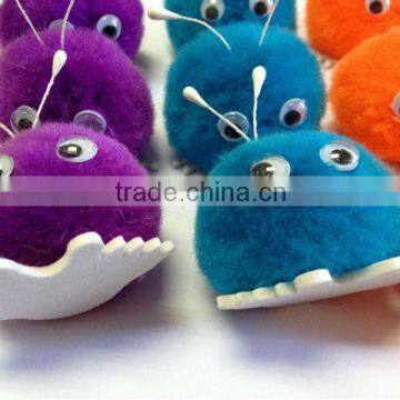 Promotional Gift EVA sticker Feet Pompom Wuppies