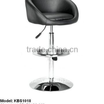 modern swivel bar stool with backrest and armrest