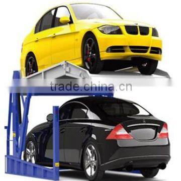 Smart Hydraulic 2 Cylinder Tilting/Luffing Car Parking Lift For 2 cars