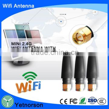 Mini Size high quality 2dB wireless 2.4g wifi antenna with sma connector for 2.4g wifi router