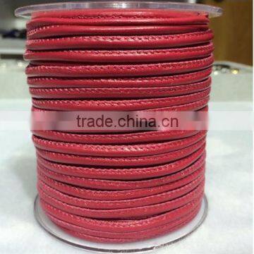 5mm Nappa Leather Cord Sheepskin With External Stitching for Jewelry Findings photo-2