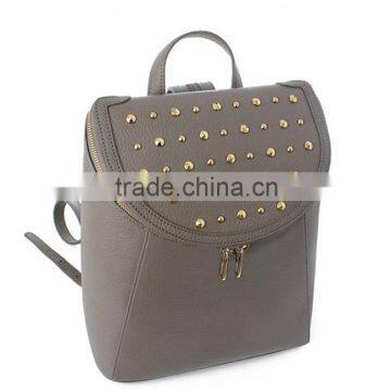 BK4085 New fashion hard shell beaded grey female bags backpack