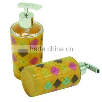 printing handling double wall plastic soap dispenser