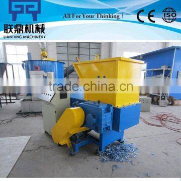 Hot sale rigid plastic/metal/wooden drum single shaft shredder