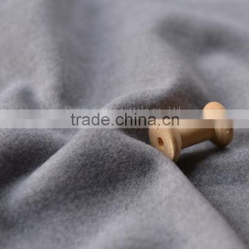 Gray thick double-sided nap woolen cloth fabrics of winter clothing apparel small coat long skirt cloak fabric