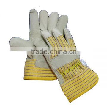 Heat and cut resistance cow grain leather patch palm gloves