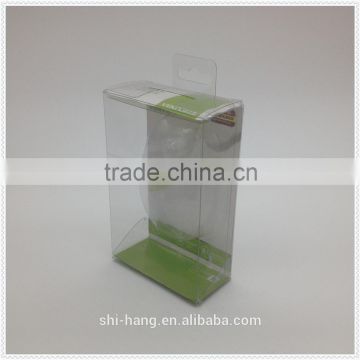 Transparent plastic PET PVC folding box packing with color inner paper card for mouse