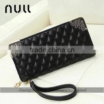 Hot selling Lady cluth purses leather phone wallet