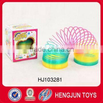 hot selling promotional 10cm spring rainbow toys