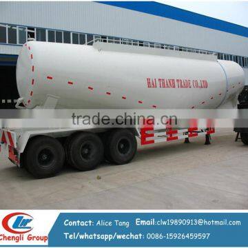 3 axles cement bulk trailer cement carrier truck