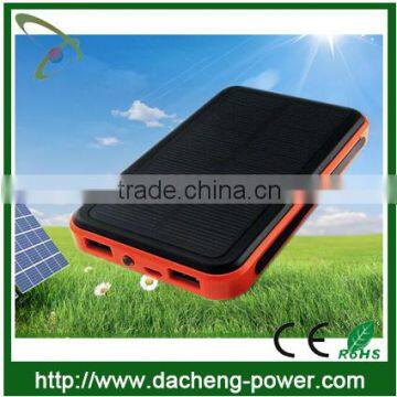 Factory Wholesale 10000mAH Solar Cellphone Charger With Dual Usb Port Quality Choice