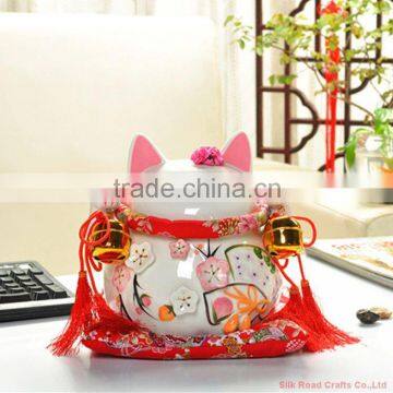 Smooth and Bright Porcelain Lucky Cat photo-2