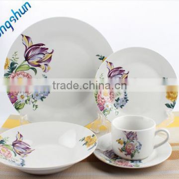 Luxury porcelain dinner set,porcelain dishes dinner set,clay dinner set