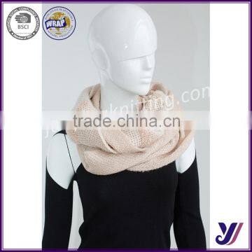 wholesale Ladies thick knit Loop Scarf Crochet Snood Scarf pattern free infinity knit pashmina scarf (accept the design draft)