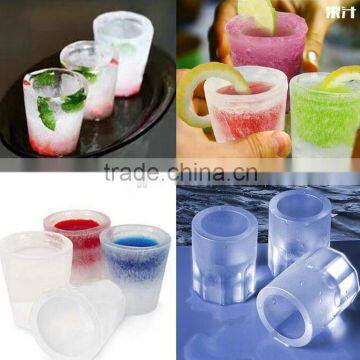 Silicone 4 Cup Shot Glass Mold Cool Shooters Ice Cube Tray Dishwasher Safe photo-4