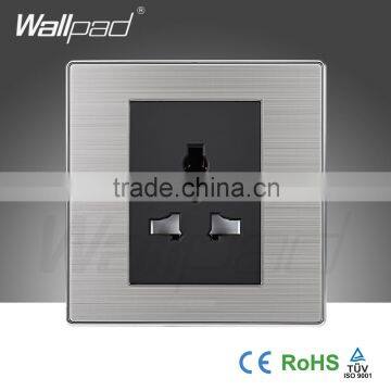 2015 Hot Sale Wallpad Switch Outlet 10A 110~250V Luxury Wall Light Switch 3 Pin Universal Socket Charger