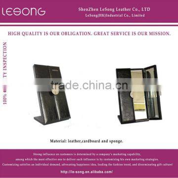 Special Design leather Cosmetic Sheet Glass Mirror