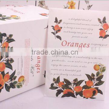 Promotional wholesale orange scent envelope aroma fragrance sachet sack                        
                                                Quality Choice