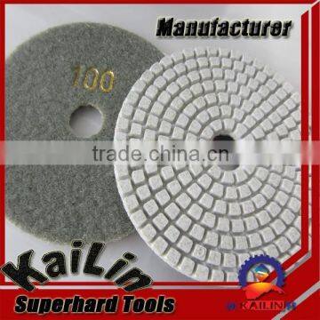 High working efficiency diamond polishing pads for marble granite