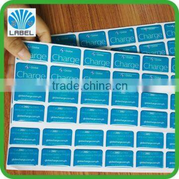 Epoxy brand logo adhesive label