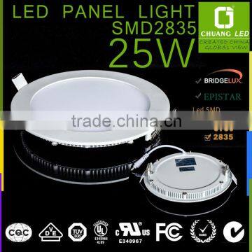 2014 80lm/w Wholesale Price round Led Panel Light 25W