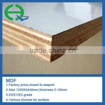 High quality white laminated melamine mdf board