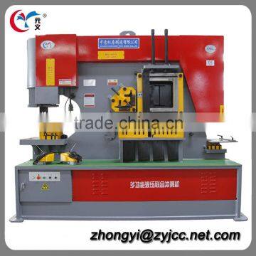 Hydraulic combined punching and shearing machine , ironworker machine for steel punching and cutting