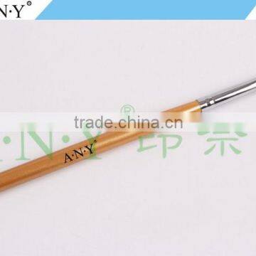 ANY Nail Art Beauty Care Golden Wood Handle Flat UV Gel Finger Brush Nail Art photo-4