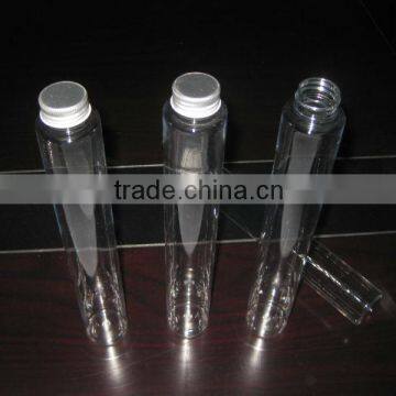 plastic flat end test tube with aluminum twist cap