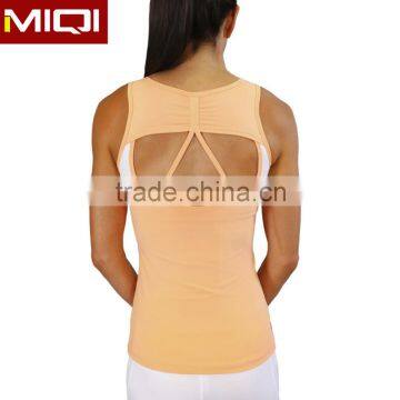 Custom top quality Nylon and Spandex wholesale custom yoga tank tops