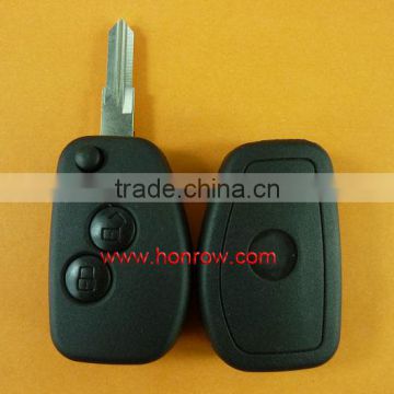 Hot sale products-- Renault 2 button modified flip remote key blank No logo