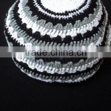 100% Cotton Hand Knitted Crochet Jewish Kipa, Yarmulka,Yarmulkes,Jewish Religious Judaica Skullcap photo-4