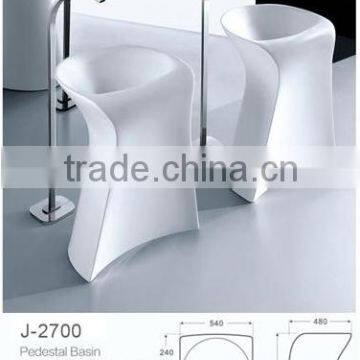 white ceramic art basin