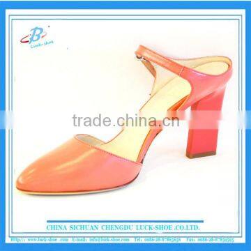 good quality slingbacks patent leather women shoes block heel slingbacks