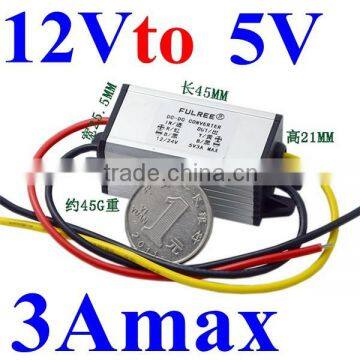 12v to 5v dc step down buck converter 19v 18v 15v to 5v 3Amax voltage regulator power module for car ,generator etc