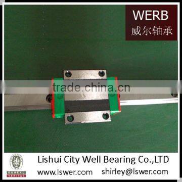 Linear guide support HGR25-1000mm with a block