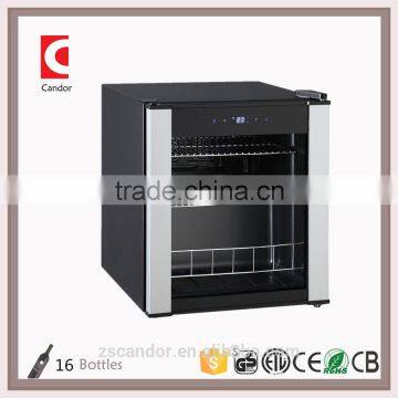 Candor: 16 Bottles Compressor Wine Cooler with VCM Door Frame/ JC-46E