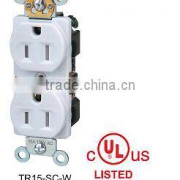 Standard duplex receptacle with tamper resistant 15AMP 125V COMMERCIAL