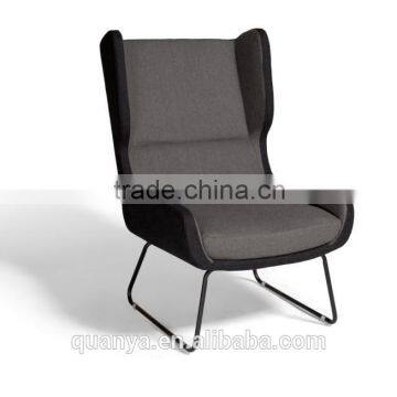 classic design chair iron leg cashmere lounge chair Living room chairs