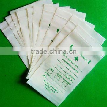 White LDPE Zipper Bag With Printing