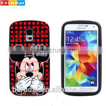 Lovely silicone rubber phone cover for samsung galaxy note 3 cartoon case