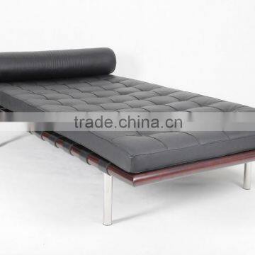 High quality Barcelona sofa bed solid wood frame barcelona daybed leather