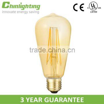 Hot new fashion decorative vintage edison light st64 e27 led filament lamp