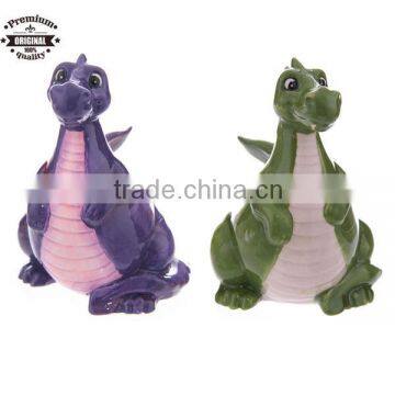 cute ceramic dragon money coin bank for children